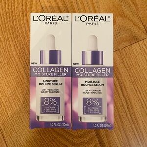 L'Oreal Collagen Moisture Filler Moisture Bounce Serum - Purple & White